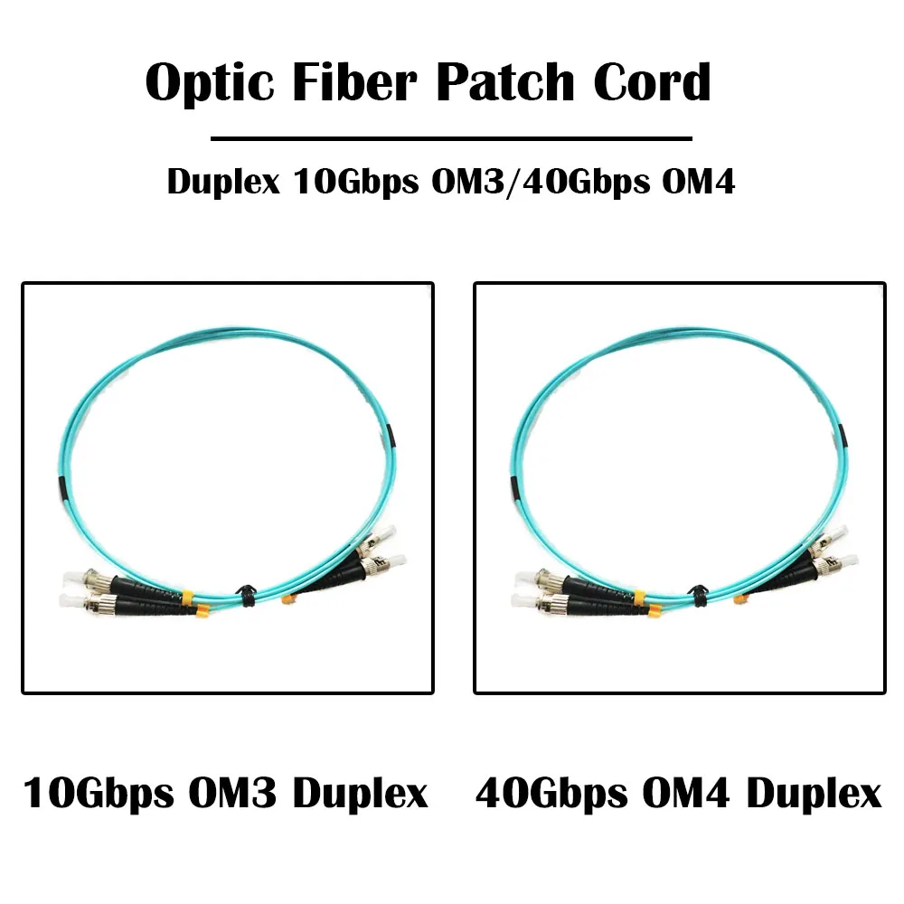 10 шт. оптоволоконный кабель 5 0 м ST UPC TO Гбит/с OM3/ 40 OM4 мм 50/125 многорежимный