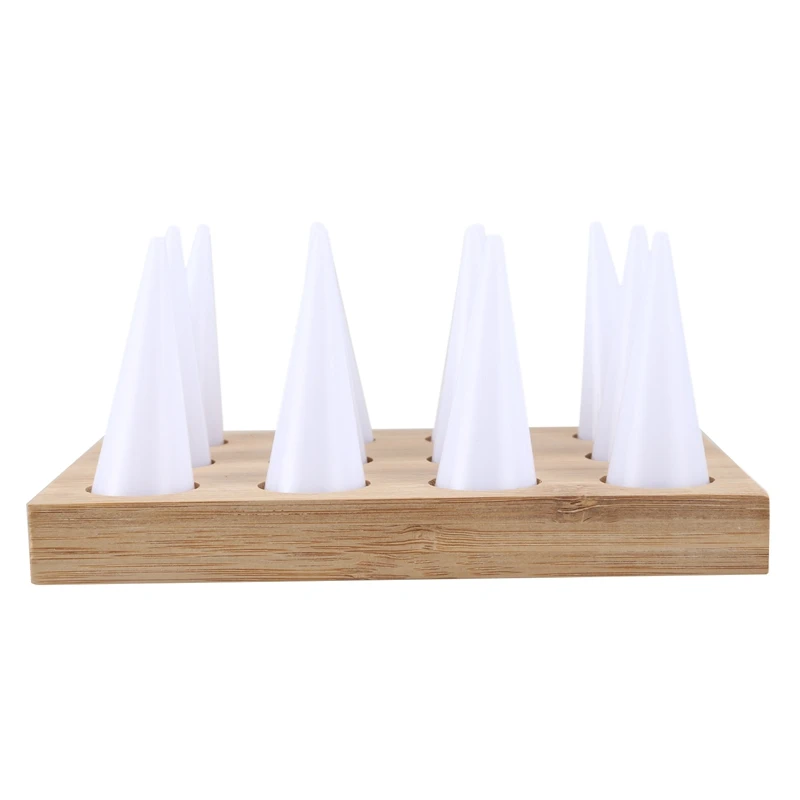 

Fashion Solid Wood Ring Display Tray Ring Display Showcase Jewelry Display Stand