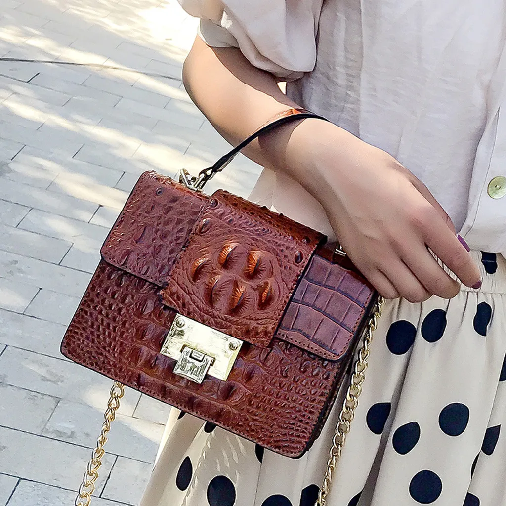 OCARDIAN, женская сумка через плечо, модная крокодиловая сумка из искусственной кожи, сумки на плечо для женщин, дизайнерские сумки O21