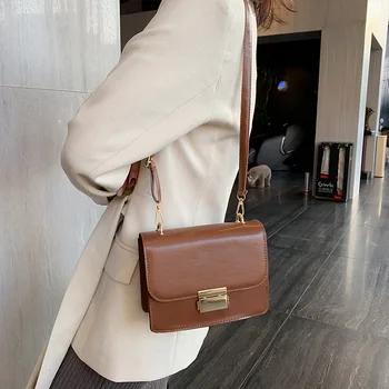 

Retro WOMEN'S Bag Square Sling Bag Textured Shoulder Bag