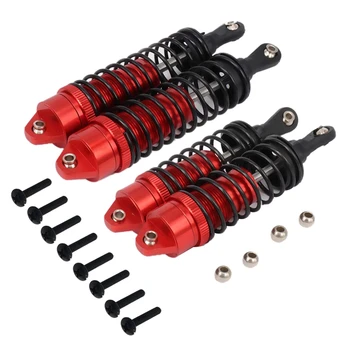 

4Pcs Aluminum Front & Rear Shock Absorber Springs for 1/10 Slash 4X4 Rc Car Replacement