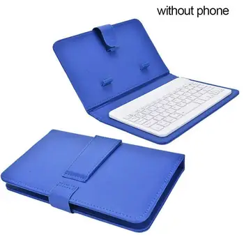 

Wireless Bluetooth 3.0 Keyboard Case PU Leather Keyboard Samsung iPhone Phone Stand Smart For Xiaomi Phone Oneplus Mobile F0R4