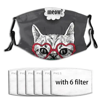 

The Cat Looks Out Windproof Breathable Anti Haze PM2.5 Filter Masks Activated Carbon Filter Antibacterial Dust Proof Face Cover