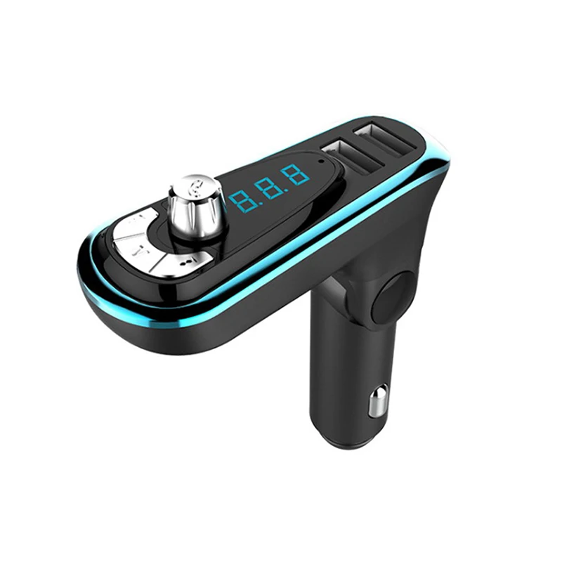 T16 Bluetooth автомобильный набор, свободные руки, музыкальный плеер FM передатчик модулятор 2.1A устройство для автомобиля с двумя портами USB Зарядное устройство Поддержка U диск/TF карты разъём подачи внешнего сигнала AUX-выход DC 12 V/24 V