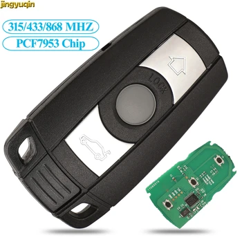 

jingyuqin Remote Car Key Control FSK CAS3 315/433/868MHZ PCF7953 Chip For BMW 1 3 5 7 Series X5 X6 Z4 Smart Keyless Entry