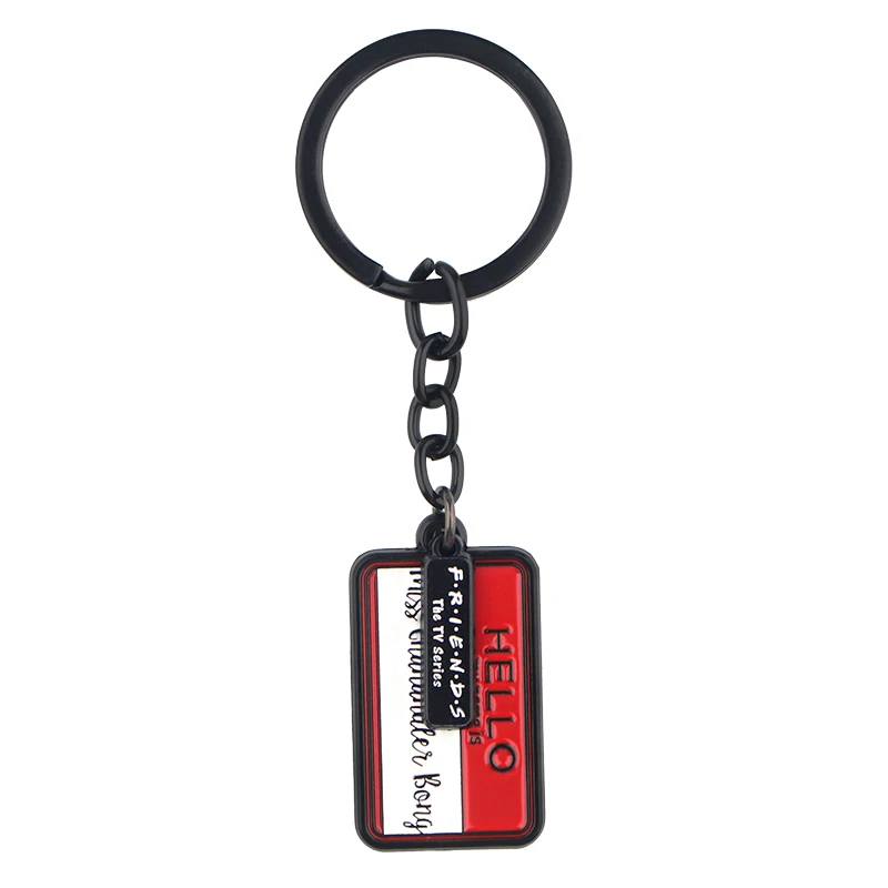 

K1217 NEW Fashion Cartoons Gifts Friends TV Jewelry Metal Keychain Pendant Car Keyholder Friendship Gift