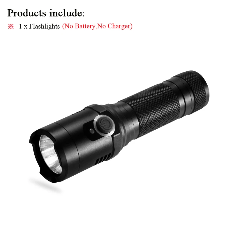 work led flashlight with strong magnet cree xm l2 usb torch flashlight 18650 waterproof camping lantern led zaklamp lampe torche - Emitting Color: USB flashlight A