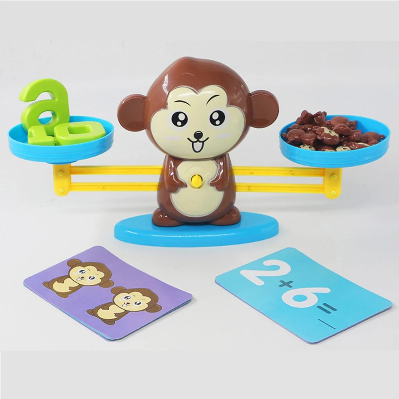 Обезьяна баланс игры матч одиночный Toys балансирующие весы Caculating инструмент