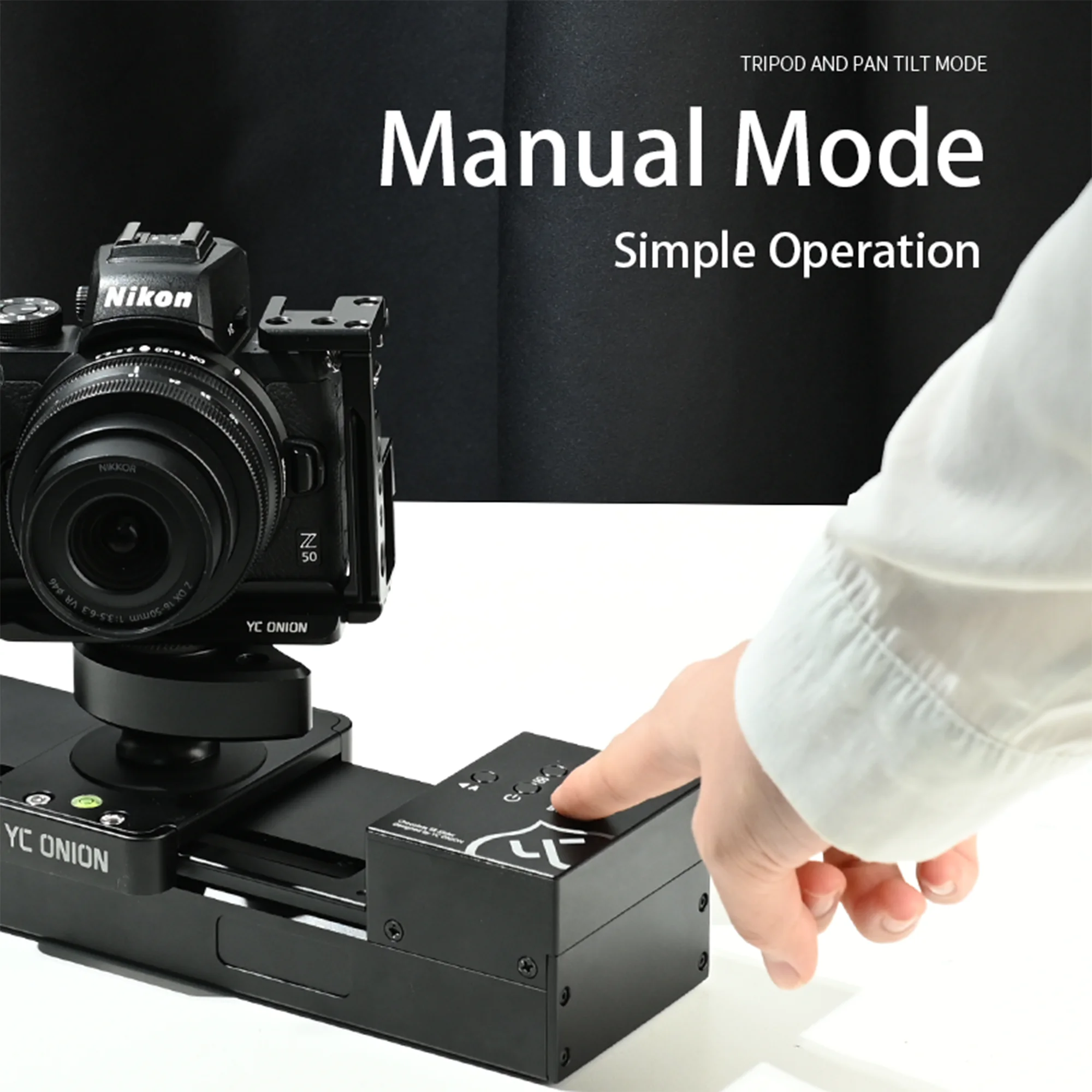 ..YC Onion Chocolate SE Integrated Motorized Slider Rail for DSLR Ball Head APP Control Dolly Time-lapse Shooting Portable