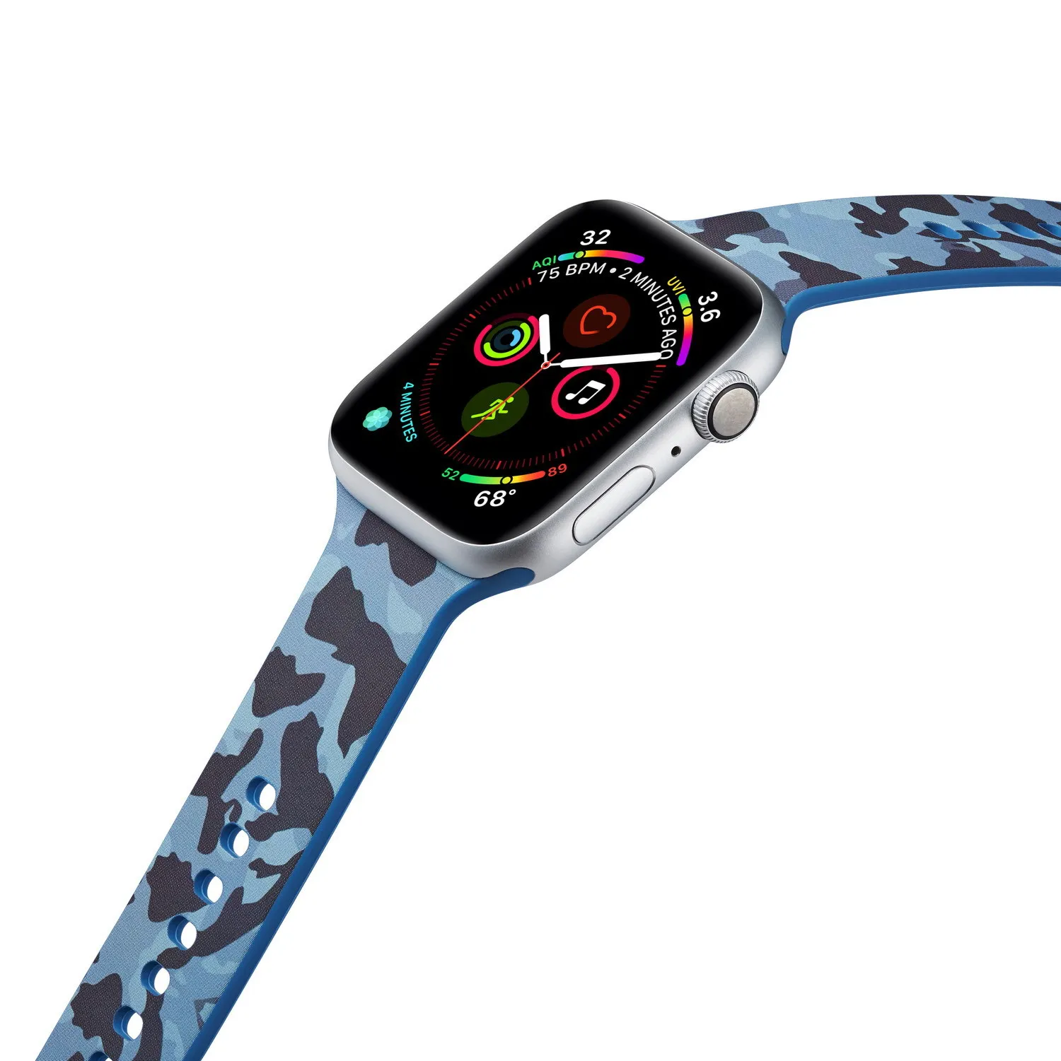 Для Apple Watch 38 мм 42 мм 40 мм 44 мм мягкий ремешок мультфильм камуфляж браслет для iwatch серии 5 4 3 2 1 Аксессуары для умных часов