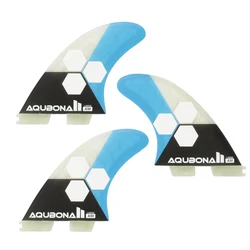 Double Tabs Fins Surf/SUP Fin for Longboard, Surfboard & Paddleboard, Thruster Reinforced  Dual tab Surf Fins