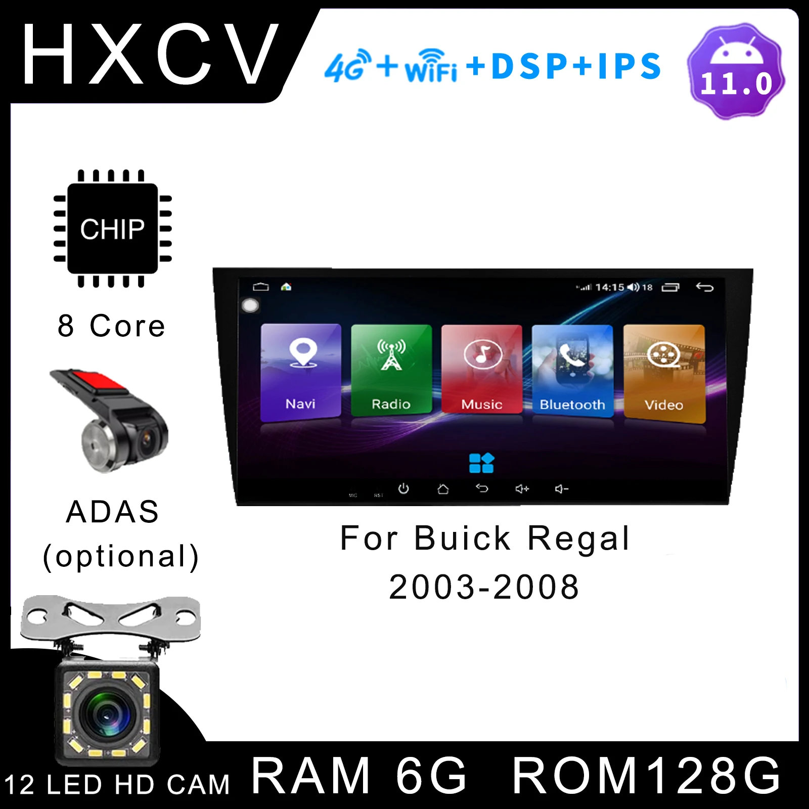 

Android Smart Car radio For Buick Regal 03- 08 gps navigator for car 4G car stereo car radio with bluetooth DAB+ Carplay