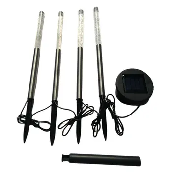 

1pcs Solar Power Tube Lights Lamps Acrylic Bubble Pathway Lawn Landscape Garden Patio Yard Pathway Decoration Lighting