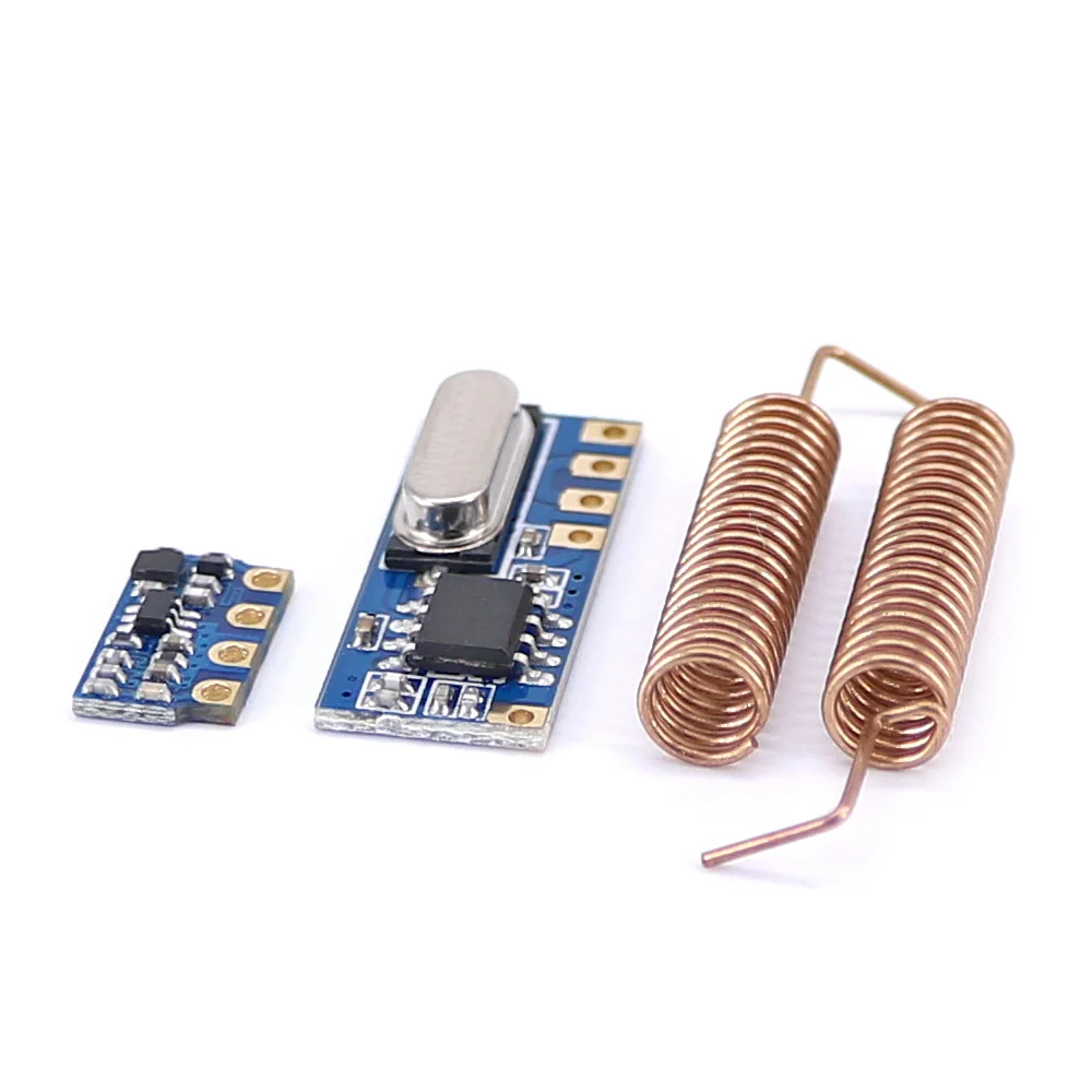 OPEN-SMART Long Range 433MHz Wireless Transceiver Kit Mini RF Transmitter Receiver Module + 2PCS Spring Antennas Arduino rf wireless transceiver kit