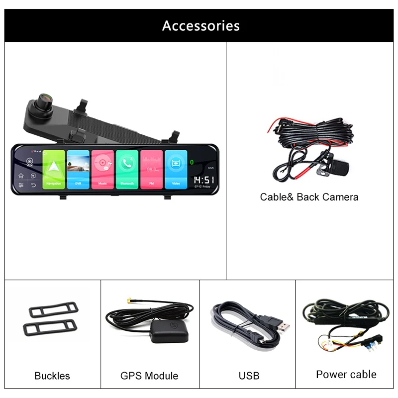 LDZDSEE 4G ADAS Автомобильный видеорегистратор Камера Зеркало 2G + 32G FHD 1080P Android 8 1 gps wifi