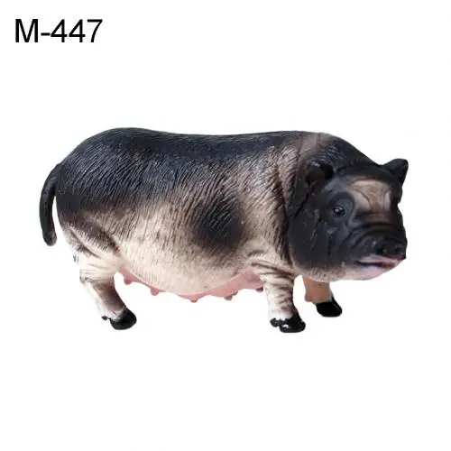 Моделирование Viet Pig Boar животная модель фугурин детская игрушка поделочный материал декоративные статуэтки набор игрушек маленькие пластиковые имитации подарки - Цвет: 447