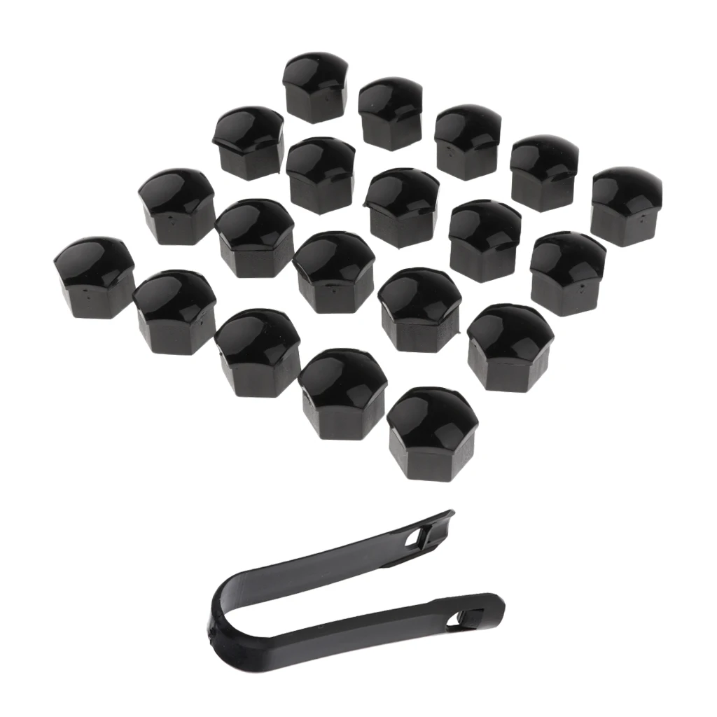 20 Pieces Car Truck Wheel Lug Nut Bolt Hub Screw Cover Protective Caps 17mm