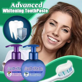 

Advanced Whitening Anti-Stain ToothPaste Instant Clean Intensive Stain Removal Whitening Toothpaste Viaty Baking Soda Toothpaste