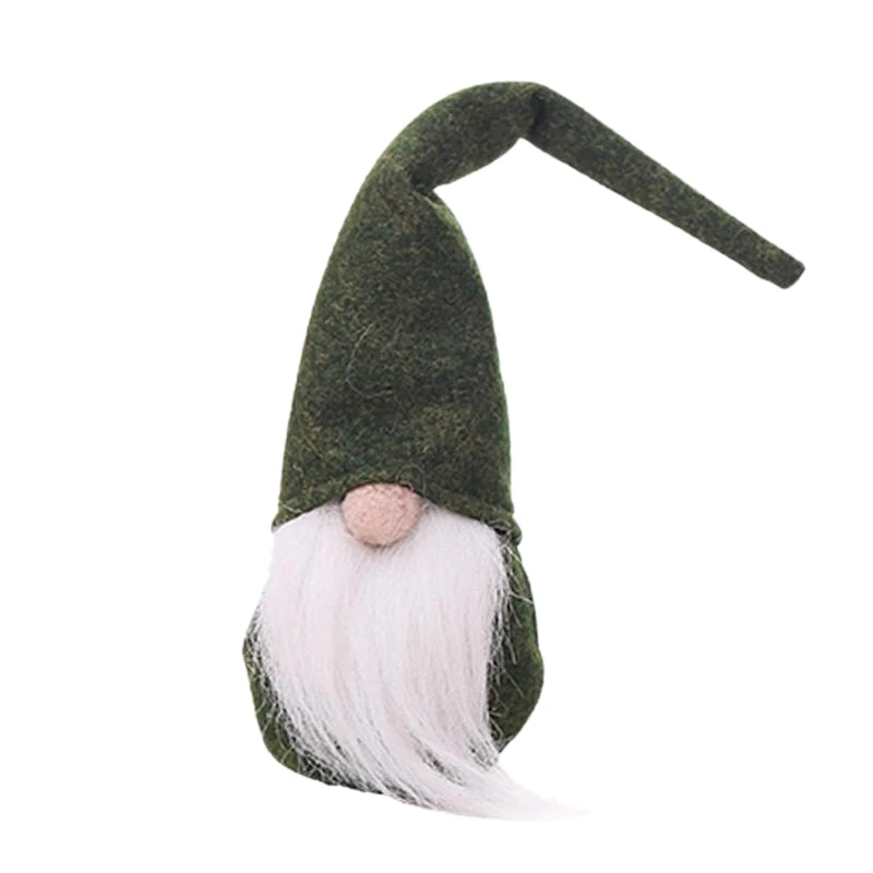Green 30CM Christmas Old Man Faceless Stand Doll Toy Festival New Year Dinner Party Christmas Decorations for home kids Xmas Gifts Toy - Цвет: Green
