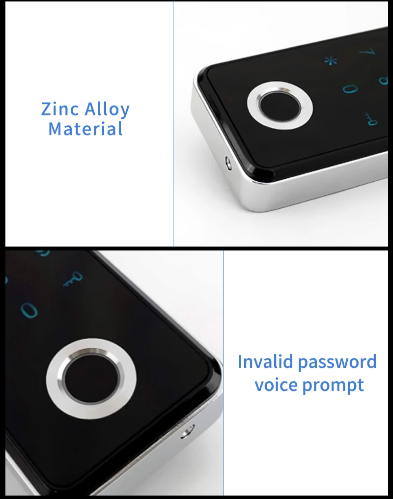 TTLOCK Bluetooth App Control Fingerprint Drawer Lock RFID 13.56Mhz For Spa Swimm