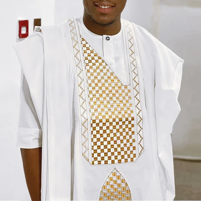 Ahmed Short Sleeve Dashiki Agbada Outfit