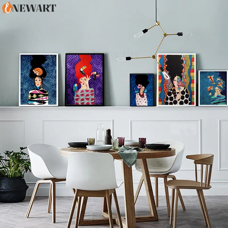 Современный домашний декор красивый настенный постер украшение для гостиной
