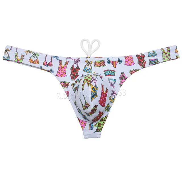 Tanga Traje de Baño Estampada 6