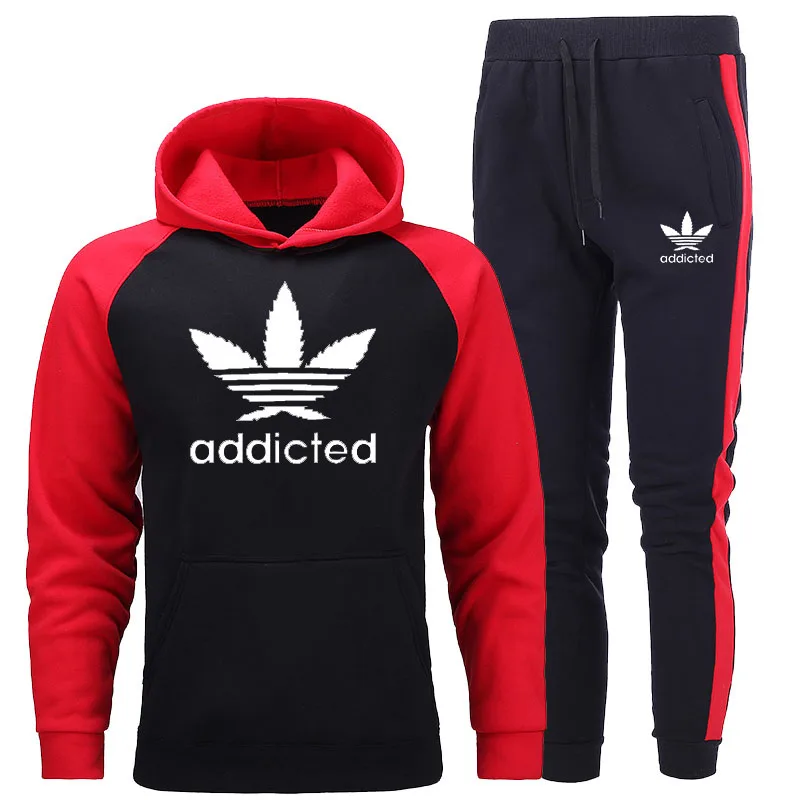 

New Men's Sets Hoodie And Pants Sweatsuit Male Sportswear Tracksuit Men Set 2020 Brand Sporting Suit Track Sweat Print Jackets