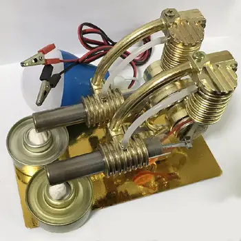 

Stirling Engine L Single-cylinder Double-cylinder Two Models Of Scientific Experimental Teaching Aids Physics Knowledge Training