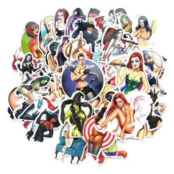 

50Pcs Waterproof Tease Vulgar Sexy beauty Girls Stickers For Laptop Motorcycle Skateboard Luggage Decal Sticker Bomb JDM Decals