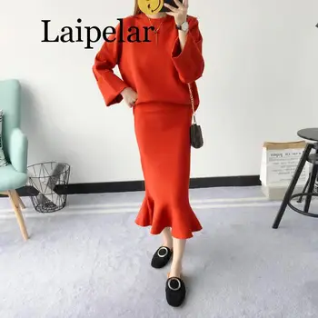 

Autumn Winter Office Lady Women Sweater And Pullovers Butterfly Sleeve Ruffles Solid Thick Pull Female Fashion Sexy Knitted
