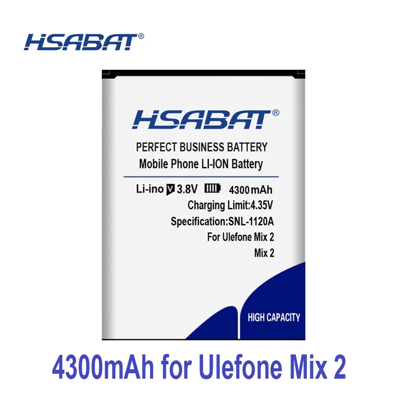 Аккумулятор HSABAT 4300 мАч для Ulefone Mix 2 Mix2 5,7 дюйма MTK6737