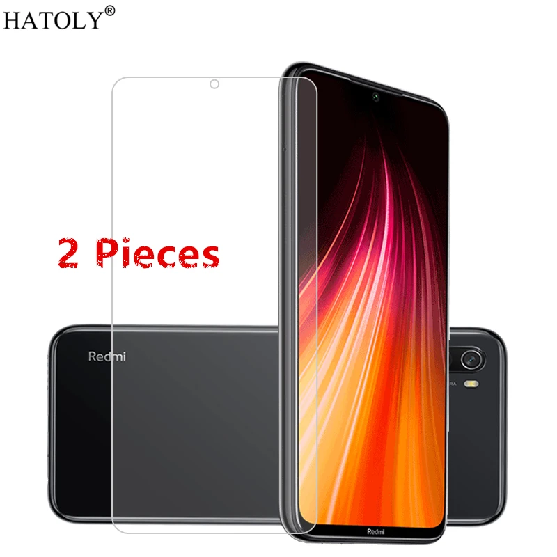 

2Pcs For Xiaomi Redmi Note 8 Glass Tempered Glass for Xiaomi Redmi Note 8 HD Screen Protector Protective Glass for Redmi Note 8