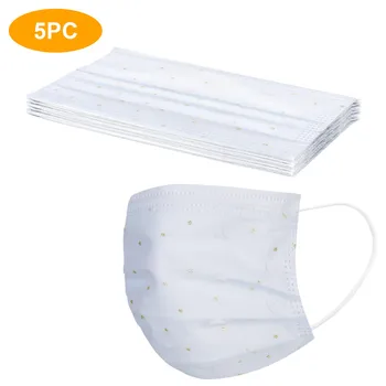 

5/10/20pcs Adult Net Yarn Flowers Four-Layer Disposable Protective Printing Mask Personal Thicken Mouth Mask Mascarillas