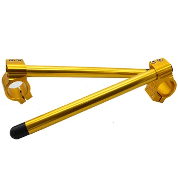 

Motorcycle Handlebar Racing Adjustable CNC 41mm Clip On Ons Fork Handlebars Cafe Racer Motorcycle Accessories For BMW HONDA