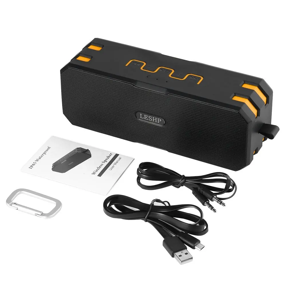 

LESHP Wireless Bluetooth Speaker Waterproof Dustproof Shockproof Speaker Mini Outdoor Portable Support Variety Music Format