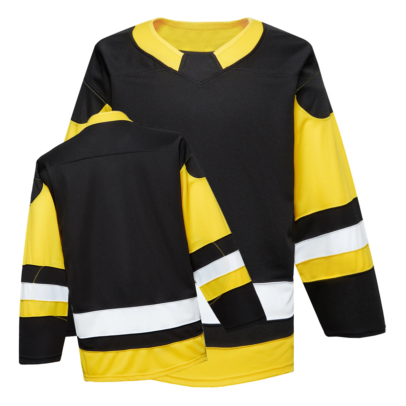 thumbnail image 1 of Camisetas de práctica del equipo de la Liga Nacional de Hockey en blanco de la serie H900: tela de poliéster transpirable gruesa de alta calidad - Junior y Senior, 1 of 5