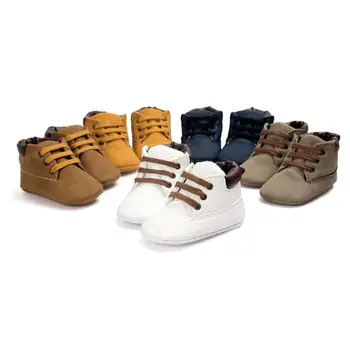 

Newborn Baby Boy Girls Soft Sole Crib Shoes Warm Boots Anti-slip Sneakers 0-18M