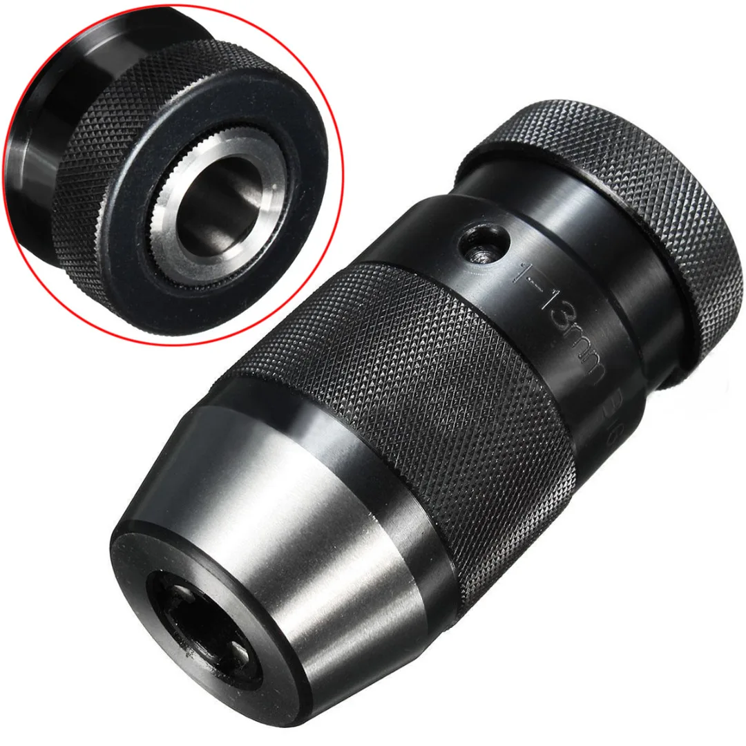 DWZ B16 1-13mm Keyless Lathe Drill Chuck Self Tighten Light Duty Taper 1/32