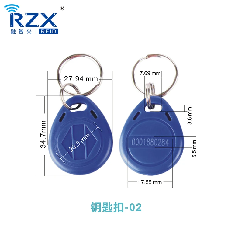 Горячая 100 шт. T5577 брелоки RFID 125 кГц Умный брелок RFID тег