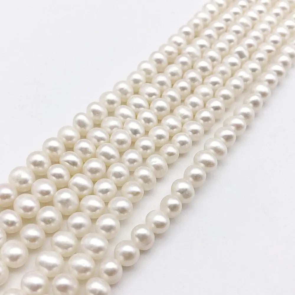 Круглые бусины с пресноводным жемчугом 6 7 мм 5 дюймов|beads loose|freshwater pearl beadspearl beads |