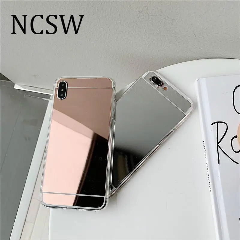 

Mirror Cases for Huawei Honor 20 Pro 7C 7A 8C 8X 8A Play 10 Lite P30 P20 Mate 20 Pro Lite Nova 3 Soft Silicone TPU Cases Cover