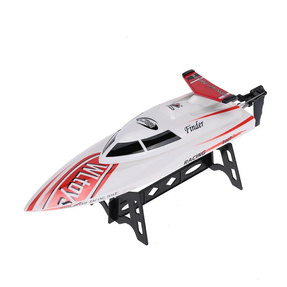WL911 2,4G пульт дистанционного управления Высокая Скорость 24 км/ч RC Лодка Корабль игрушки скоростная лодка модель для детей взрослые хобби гоночная лодка ZLRC