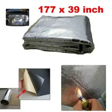 17" x 39" Автомобильная изоляция, автомобильный шумоизоляционный материал, теплозащитный коврик IRubber Foam& алюминиевая фольга, звукоизоляционная накладка