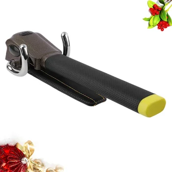 

1 Pc Steering Wheel Lock Foldable Aluminum Alloy Security Black Car Lock Steering Wheel Lock Anti-Theft Lock for Auto Car Vehicl