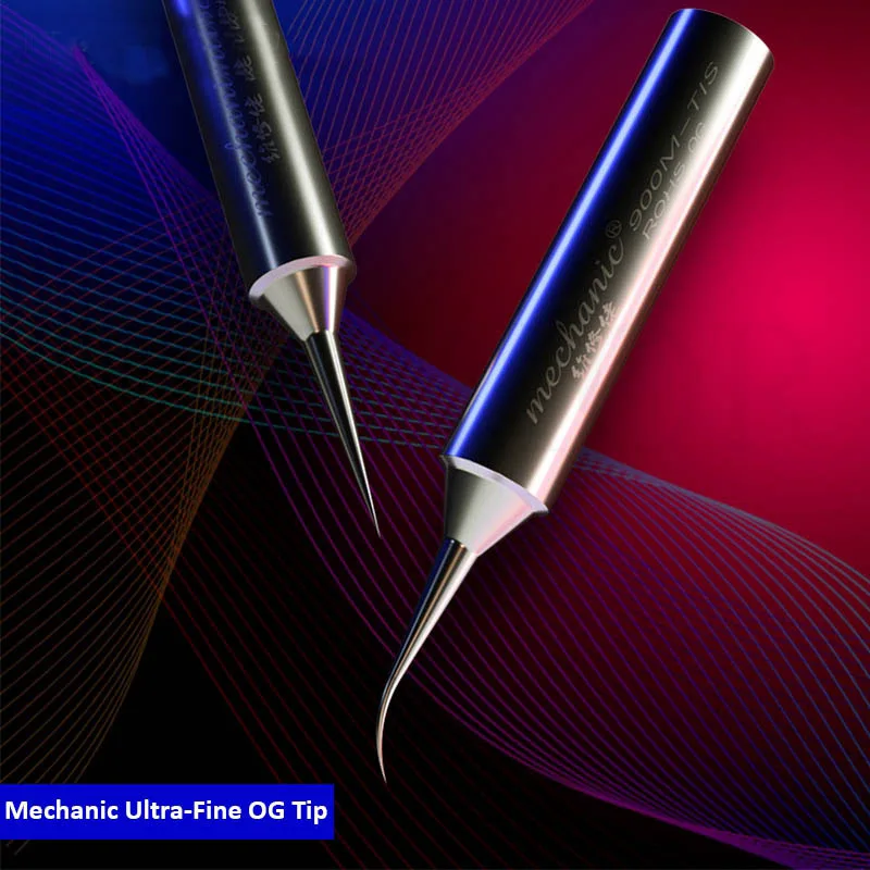 

Mechanic OG Series Super Fine Fly Line Solder Iron Tip 936 Soldering iron Heating Head Mainboard Fingerprint IC Weld Repair Tool