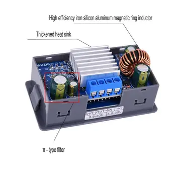 

Buck Boost Converter CC CV 0.5-30V 4A 5V 6V 12V 24V Power Module Adjustable Regulated Laboratory Power Supply DC-DC