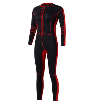 

1.5mm Neoprene Women Full Close Body Snorkeling Diving Suit Wetsuit UV Protection Long Sleeve Swimwear Sailing Swimming Suit