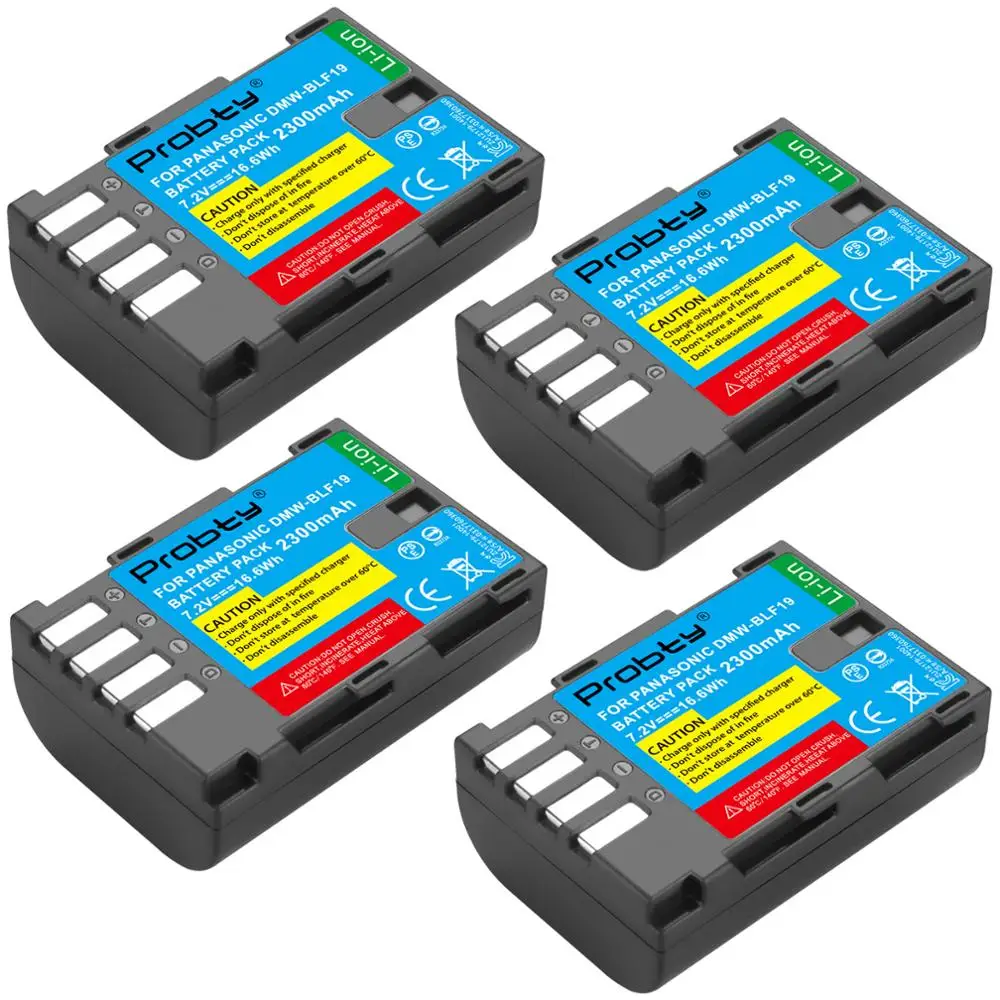 DSTE Dual USB Charger con display LCD compatibile per Panasonic DMW-BLK22, BLK22, DMW-BLF19E, BLF19E, DMW-BLF19