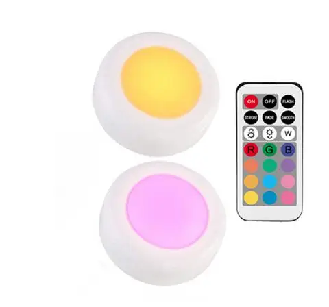 2 lamp 1 controller RGB 13 цветов светодиодный под шкафом свет датчик касания с регулируемой яркостью Светодиодные шайбы для шкафа близко шкаф Лестницы прихожей ночной Светильник - Цвет: 2 lamp 1 controller